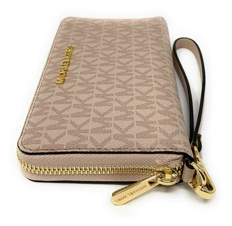 light cream michael kors wallet|Michael Kors Jet Set Travel Large Double Zip Wallet MK .